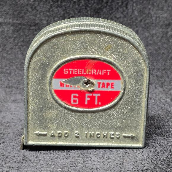 Vintage Silver Stanley White Tape 6 Foot Tape Measure & 2 Inches Made in USA - Picture 14 of 14